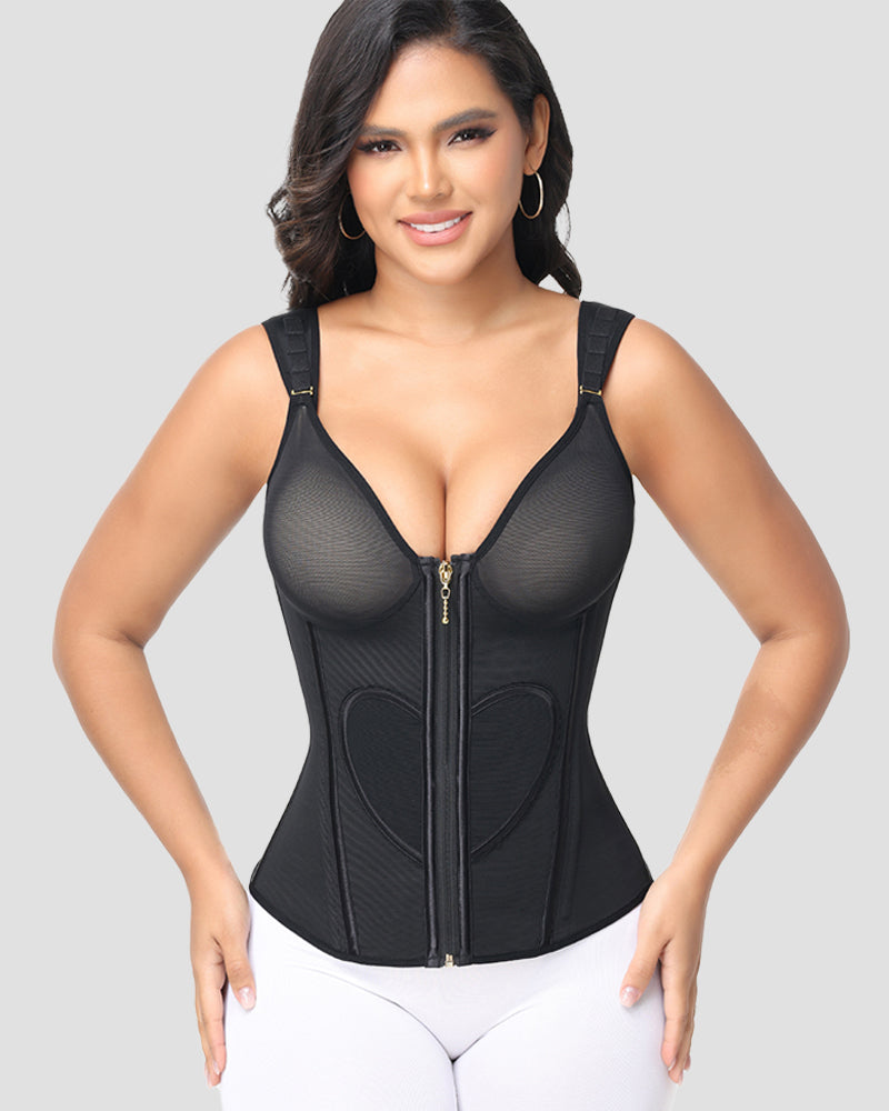 Gaines colombiennes Sculptante à Motif Cœur – Effet Taille de Guêpe & Ventre Plat