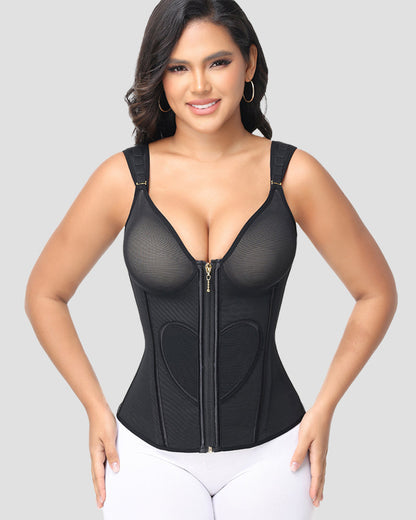 Gaines colombiennes Sculptante à Motif Cœur – Effet Taille de Guêpe & Ventre Plat